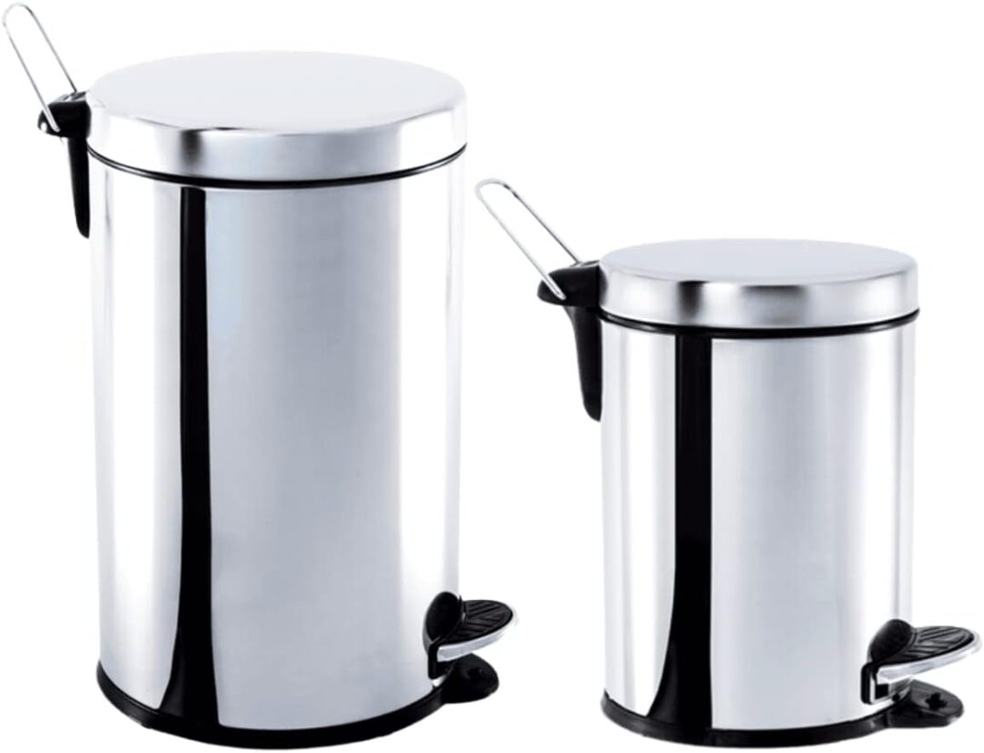 Kit Lixeira Inox
